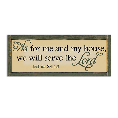 "Serve the Lord" Wall Plaque