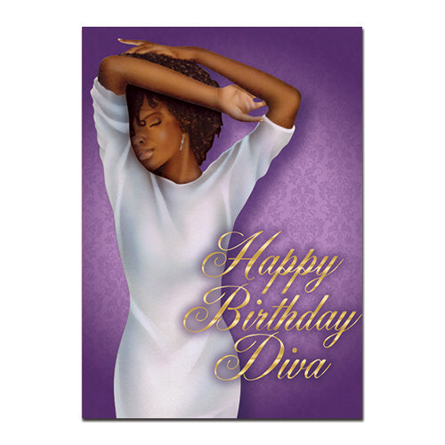 Birthday Card - Diva