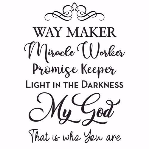 Wall Art Decal - Way Maker