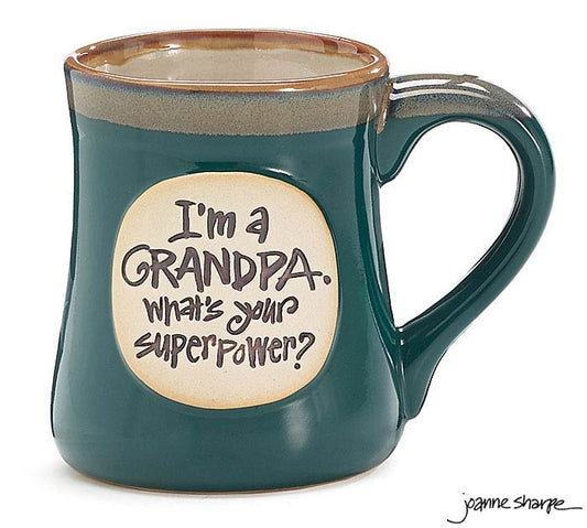 "Grandpa Superpower" Porcelain Mug