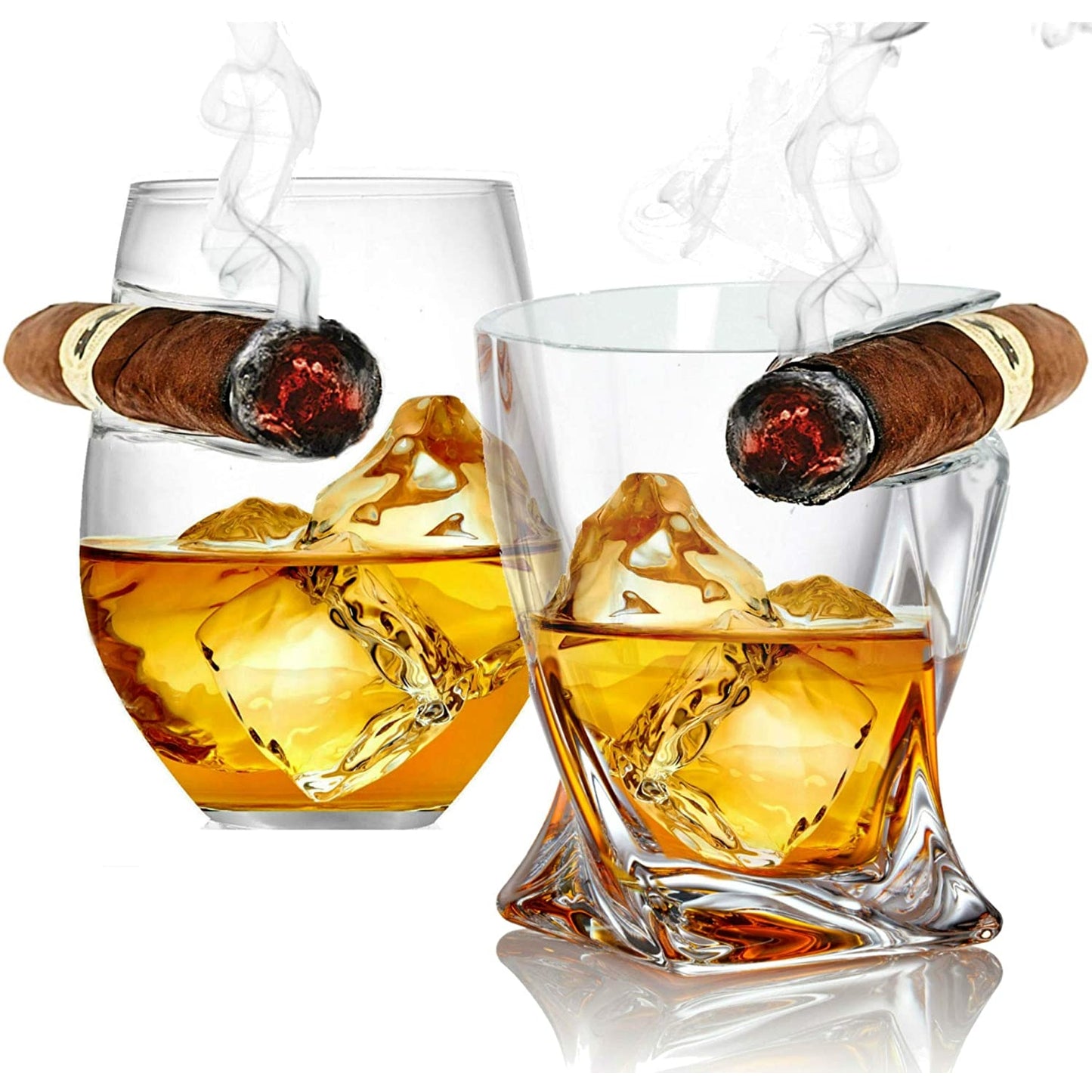 Cigar Whiskey Glass - Set of 2