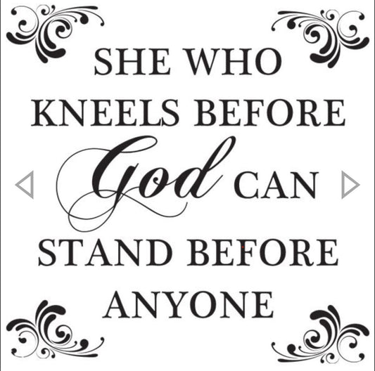 Wall Art Decal - She Who Kneels