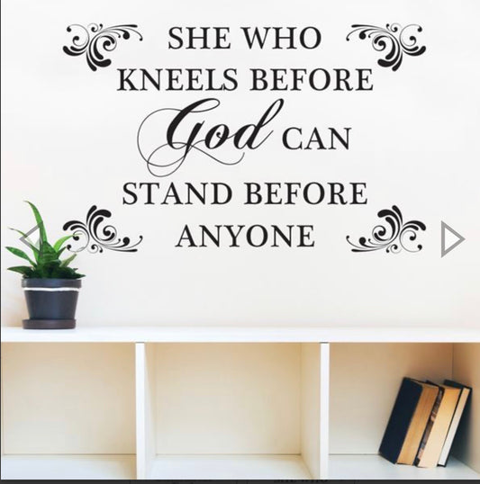 Wall Art Decal - She Who Kneels